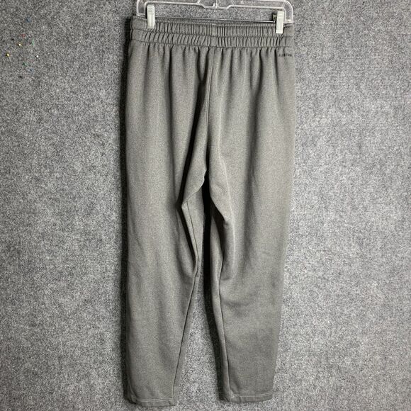 Adidas Pull-on Pants Elastic &Corded Waist Zip Ankles Gray Size M Pockets - Picture 7 of 16